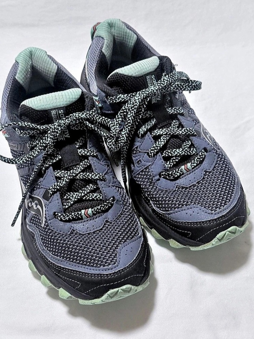 Saucony Excursion TR12 Women's Trail Running Shoes S10451-3 Black Blue  Size 7.5